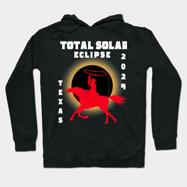 Total Solar Eclipse 2024 Texas Hoodie by SanJKaka